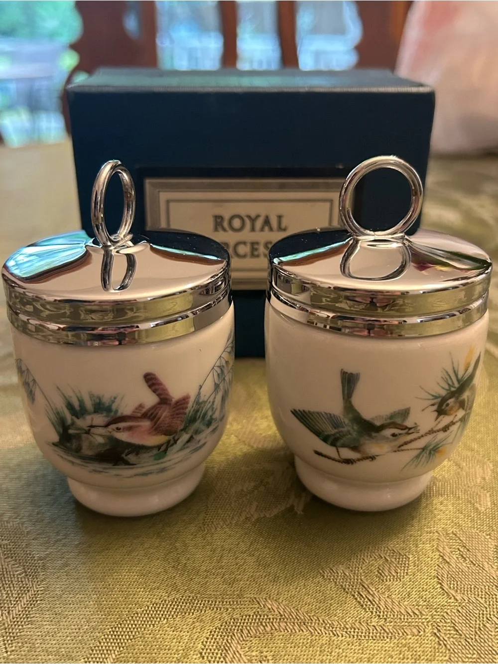 Royal Worcester Egg Coddlers , set of 2
